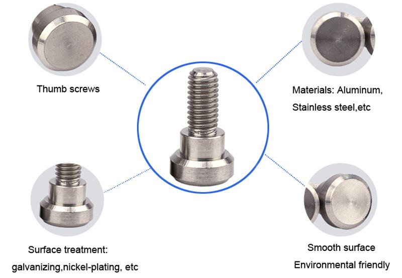 m5 thumb screw stainless knurled thumb screw