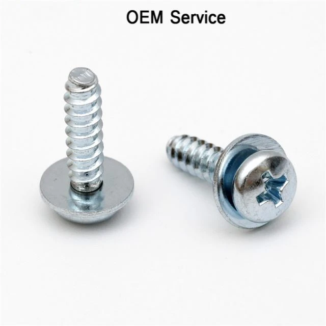 Carbon Steel Pan Head Zinc Plating Sem Screw
