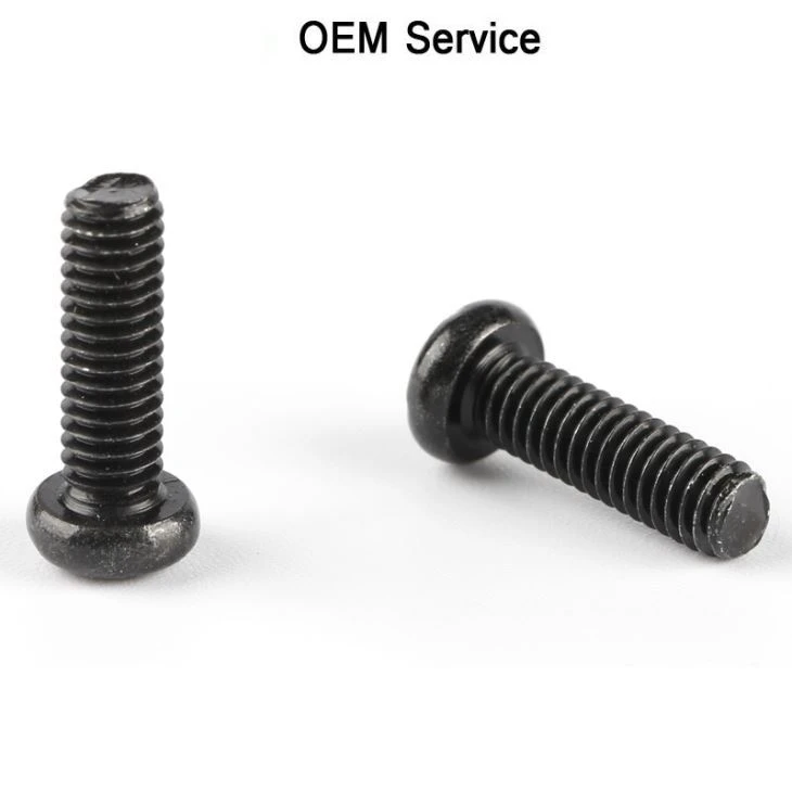 Pan Head Cross Recessed Screw Black