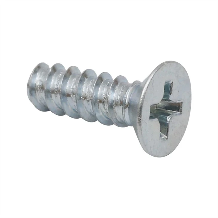 Zinc plated phillips countersunk flat head tapping screw