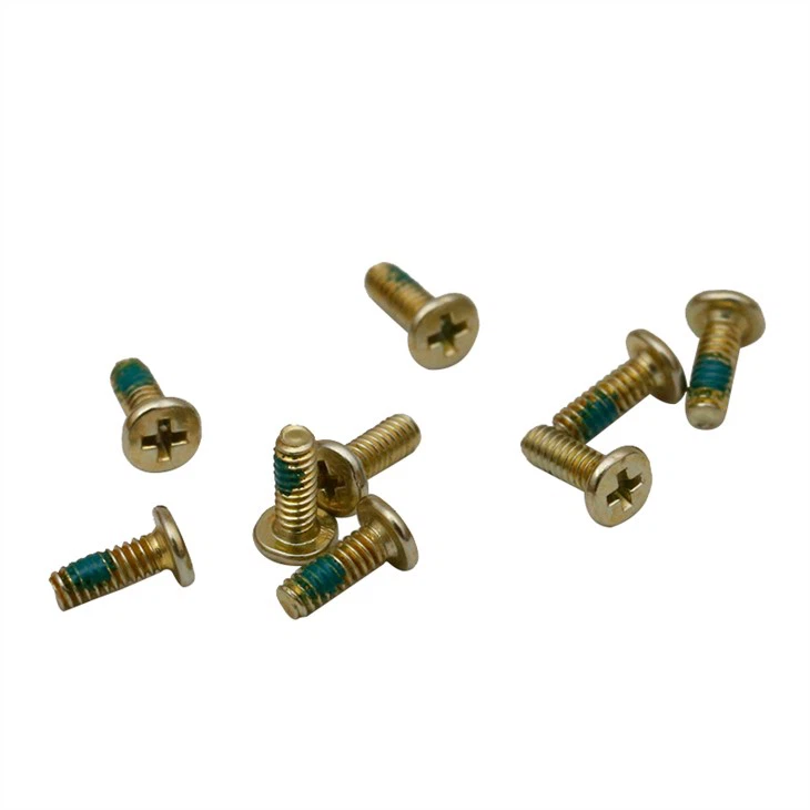 Gold plated phillips flat head micro screw for headphone