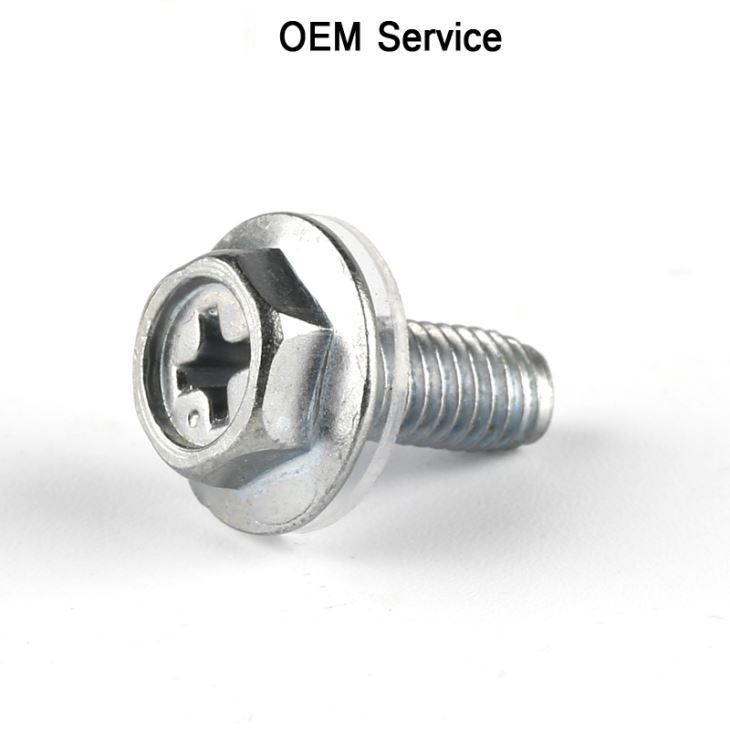 Hex Phillips Screw With Nylon Washer