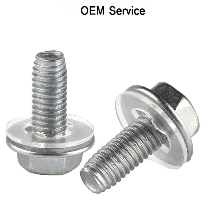 Hex Phillips Screw With Nylon Washer
