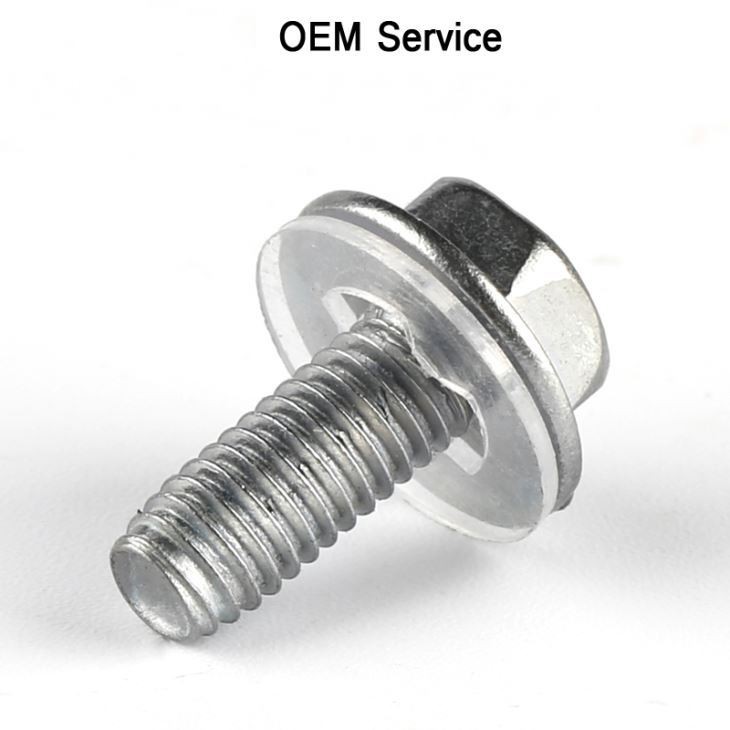 Hex Phillips Screw With Nylon Washer