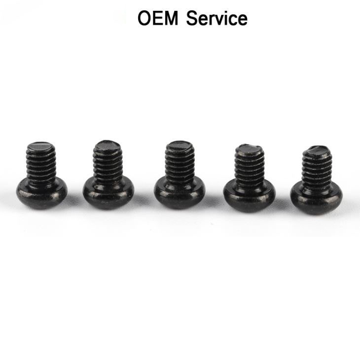 Stainless Steel Black Phillips Tiny M1 Screws