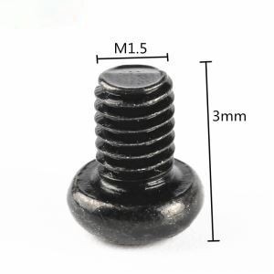 Stainless Steel Black Phillips Tiny M1 Screws