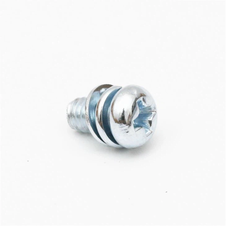 Steel Pan Head Cross Screw With Washers M2-M8