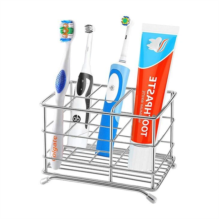 Stainless Steel 6 Slots Toothbrush Holder